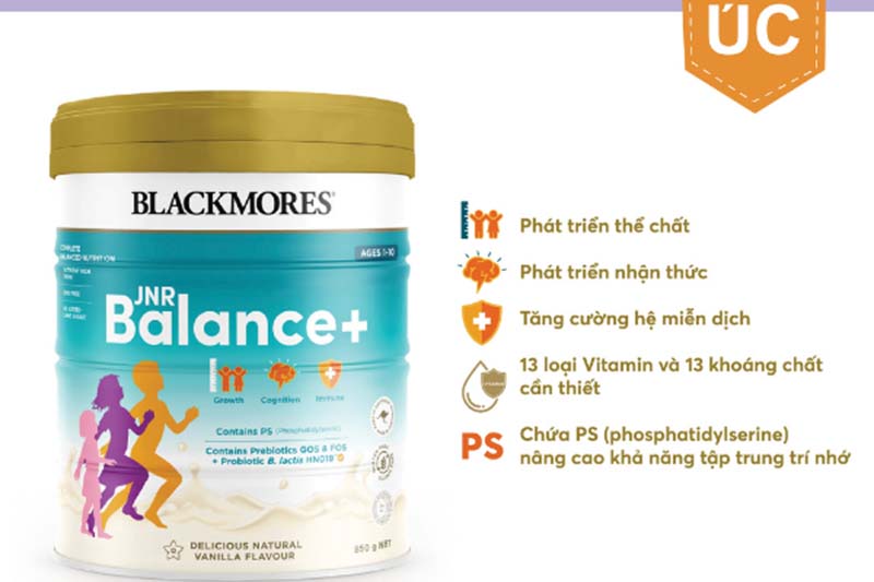 Sữa bột Blackmores JNR Balance+ - lon 850g