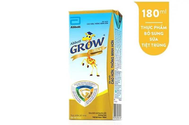 Sữa Abbott Grow gold hộp 180ml - vỉ 4 hộp