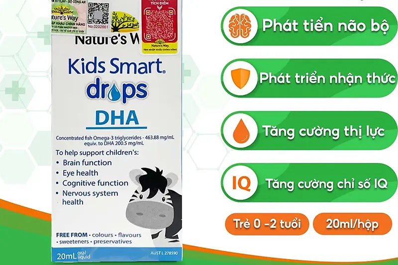 DHA Nature's Way kids smart drops - lọ 20ml