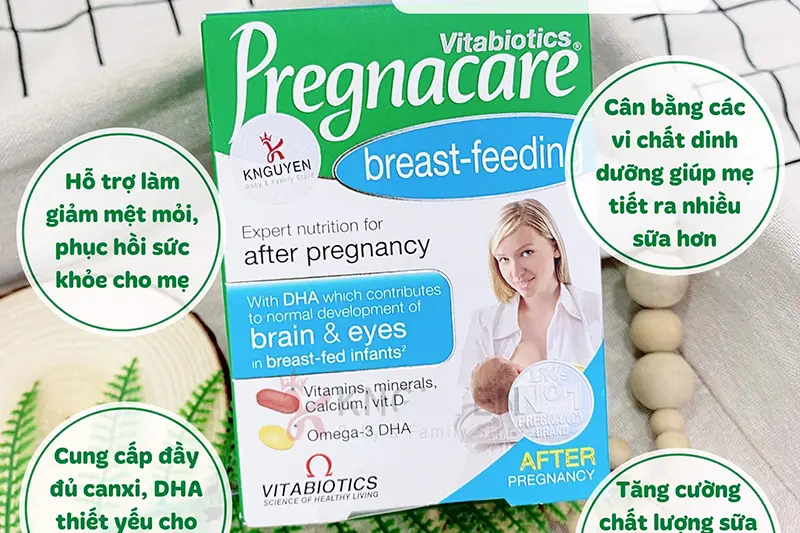Lợi sữa Pregnacare breast- feeding Anh - hộp