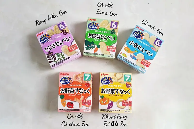 Bánh ăn dặm Pigeon cà rốt và cà chua - hộp 24g