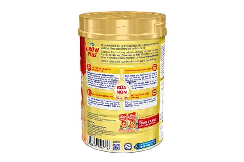 Sữa bột Vinamilk Grow Plus sữa non (2+ tuổi) - lon 850g