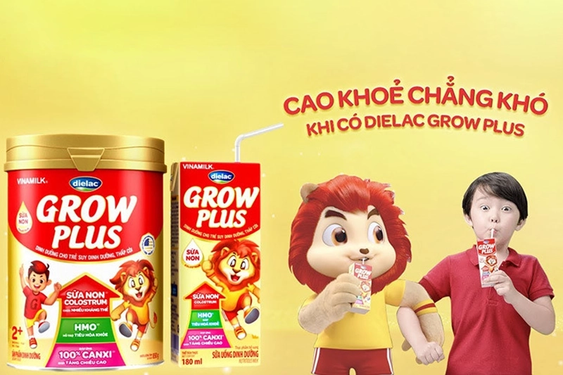 Sữa bột Vinamilk Grow Plus sữa non (1+ tuổi) - lon 850g