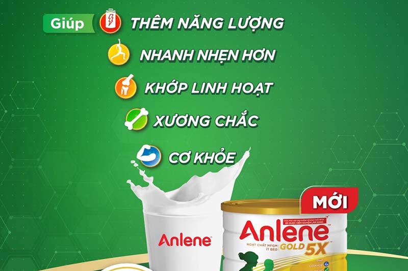 Sữa bột Anlene gold 5X - lon 800g