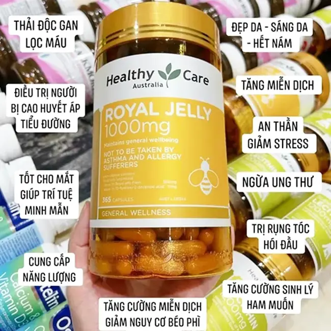 Viên uống sữa ong chúa Healthy care - lọ 365 viên