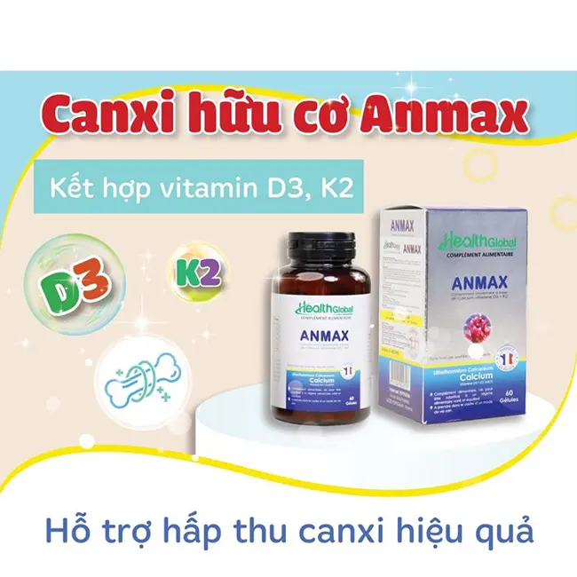 Canxi Anmax - hộp 60 viên