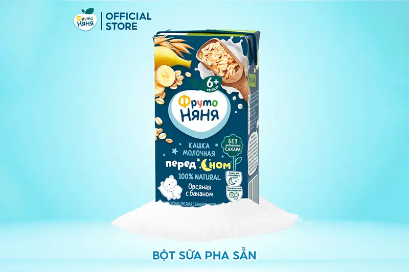 Sữa đêm Fruto Nga lúa mạch chuối - hộp 200ml