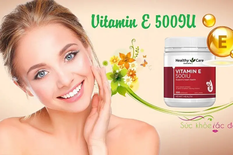 Vitamin E đỏ 500IU Healthy care - lọ 200 viên