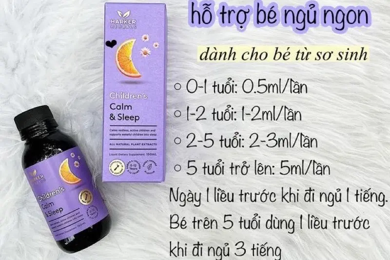 Siro ngủ ngon Harker (0-12 tuổi) - lọ 150ml