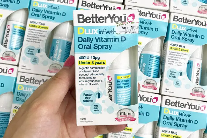 D3 xịt better you 400IU - lọ 15ml