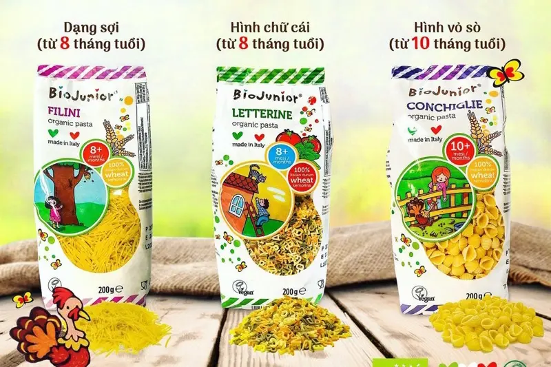 Mì ăn dặm Bio Junior dạng sợi - gói 200g