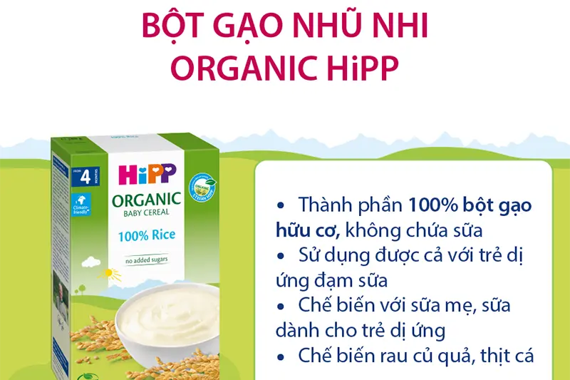 Bột ăn dặm Hipp gạo nhũ nhi AL30402 - hộp 250g