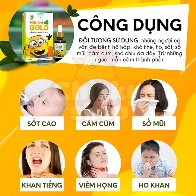 Dầu húng chanh Minion - lọ 30ml
