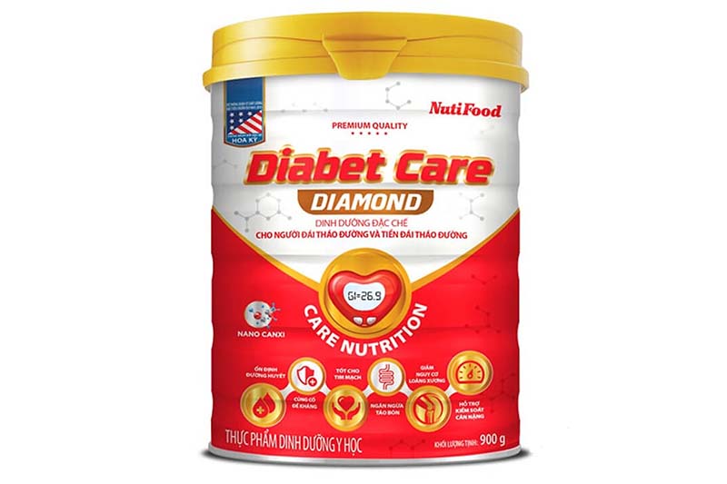 Sữa bột NutiFood Diabet care diamond - lon 900g