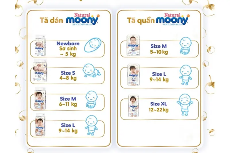 Tã quần Moony natural size L - bịch 36 miếng