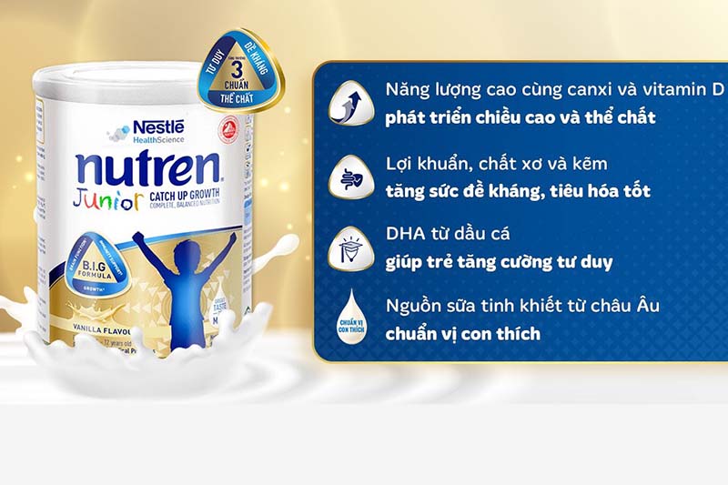 Sữa bột Nutren Junior Đức - lon 850g
