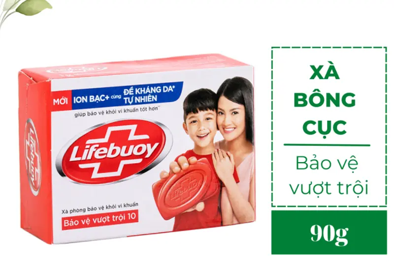 Xà bông Lifebuoy hộp đỏ - bánh 90g