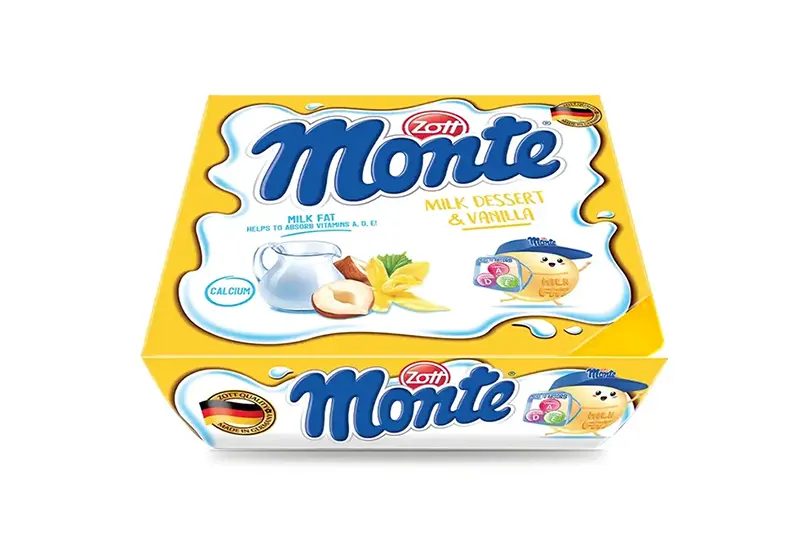 Váng sữa Monte vani hộp 55g - vỉ 4 hộp