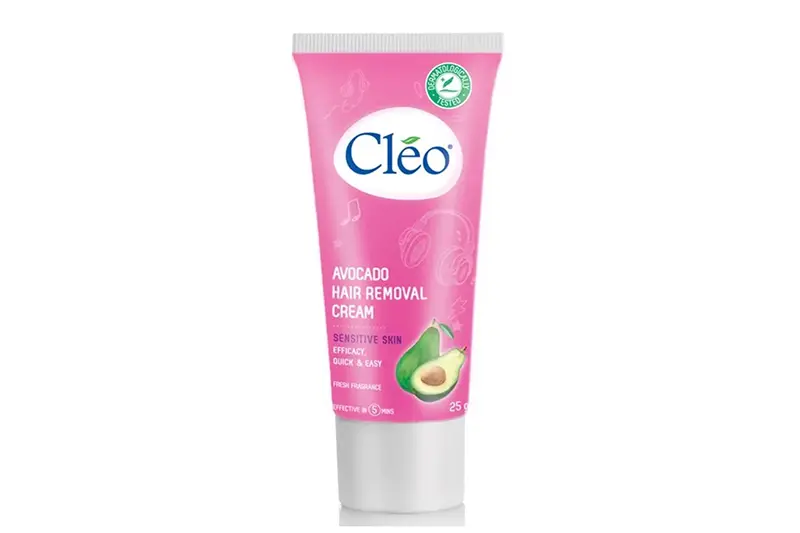 Kem Cleo tẩy lông bơ màu hồng - lọ 50g