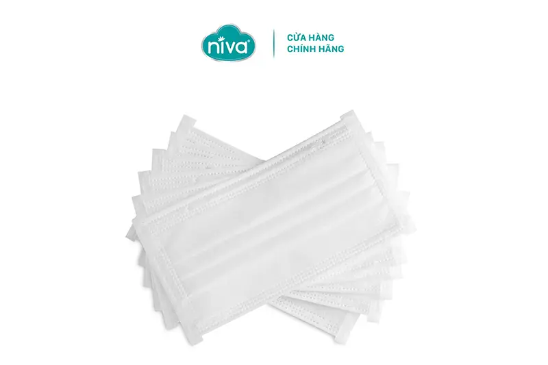 Khẩu trang y tế Nivia 4 lớp - hộp 50 cái