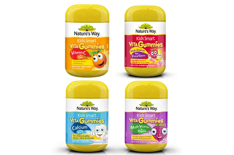 Kẹo Gum Nature Way Canxi+vitD - lọ 60 viên