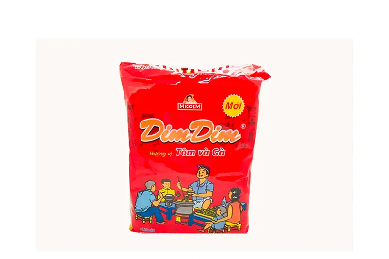 Mì Dim Dim tôm gà - thùng (100 gói * 70g)