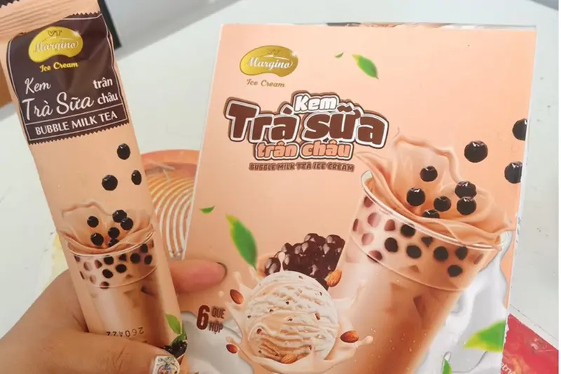 Kem Tràng Tiền trân châu trà sữa - hộp 6 chiếc