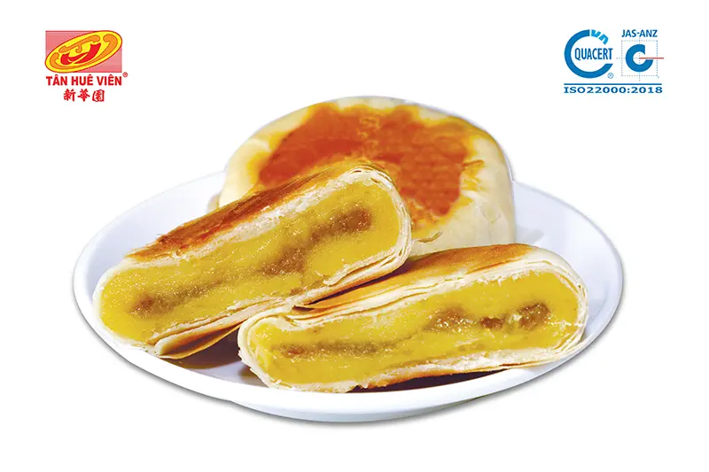 Bánh pía Tân Huê Viên chay đậu sầu riêng - gói 400g