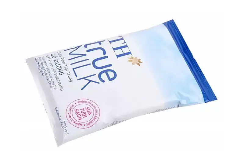 Sữa tươi TH có đường - gói 220ml