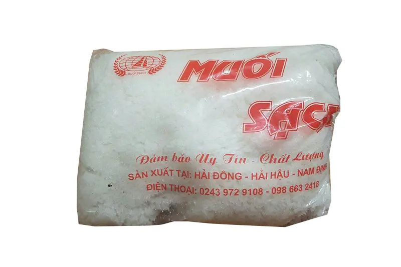 Muối trắng hạt to - gói 500g