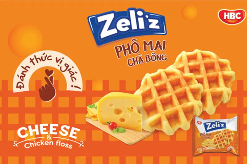 Bánh Zeli'z phô mai chà bông – gói 156g