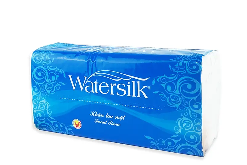 Khăn giấy rút Watersilk xanh 2 lớp - gói 200 tờ