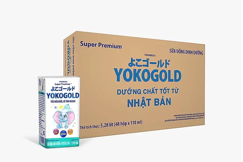 Sữa dinh dưỡng Vinamilk Yoko gold 110ml - vỉ 4 hộp