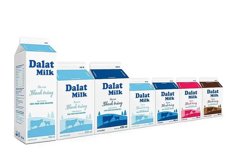 Sữa tươi Dalatmilk thanh trùng - hộp 950ml