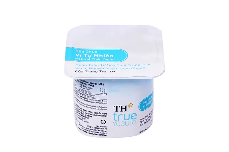 Sữa chua TH tự nhiên hộp 100g - vỉ 4 hộp