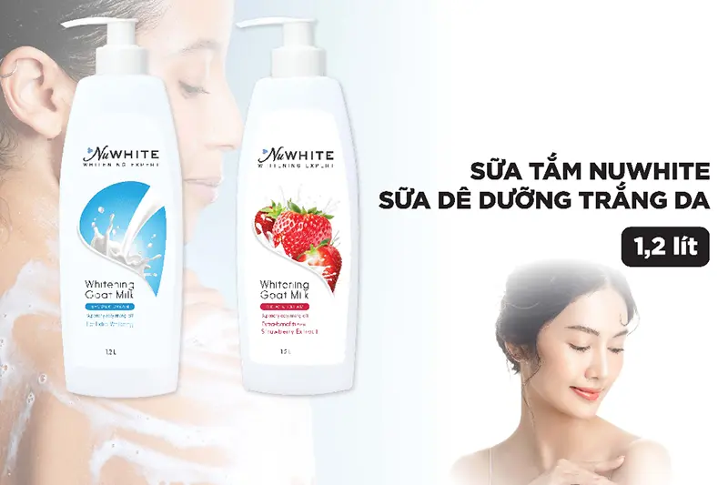 Sữa tắm dê NuWhite - chai 1.2 lít
