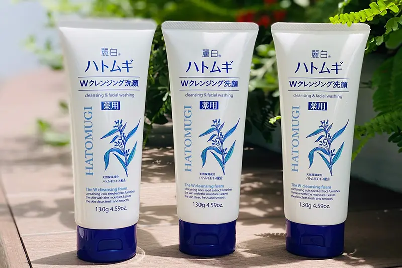 Sữa rửa mặt Hatomugi trắng - tuýp 130g