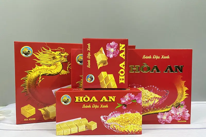 Bánh đậu xanh Hòa An - hộp 420g