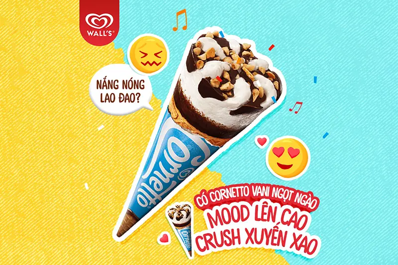 Kem Wall ốc quế vani - chiếc