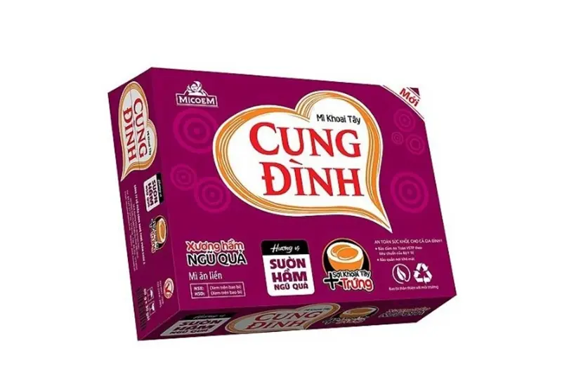 Mì Cung Đình Sườn hầm ngũ quả - thùng (30 gói * 80g)