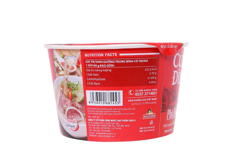 Phở bò Cung Đình - thùng (12 bát * 80g)