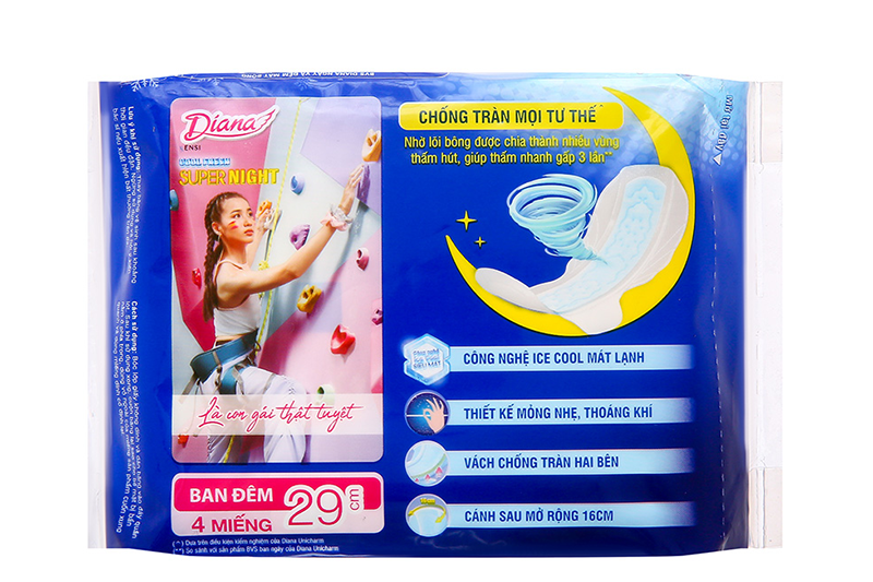 BVS Diana Sensi ban đêm 29cm - gói 4 chiếc