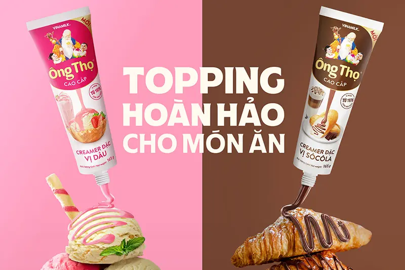 Sữa đặc có đường Vinamilk Ông Thọ socola - tuýp 165g