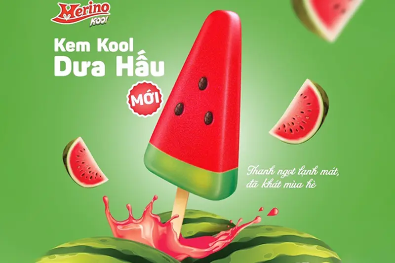 Kem Merino kool dưa hấu 62g - chiếc