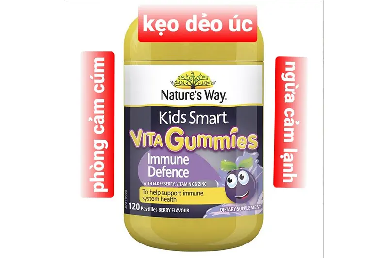 Kẹo Gum Nature Way tăng đề kháng - lọ 60 viên