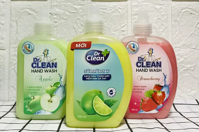 Nước rửa tay Dr.Clean chanh - lọ 500ml