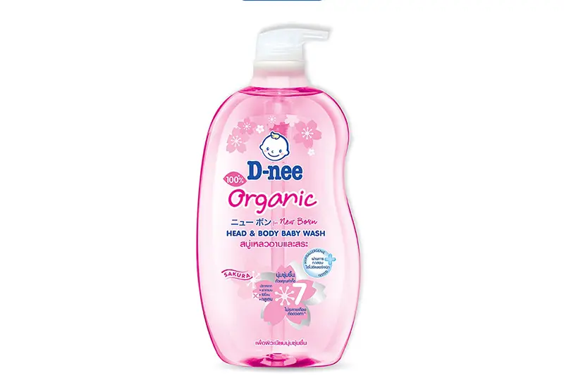 Tắm gội trẻ em D-nee hồng - chai 380ml