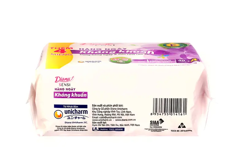 BVS Diana Sensi hàng ngày kháng khuẩn - gói 40c