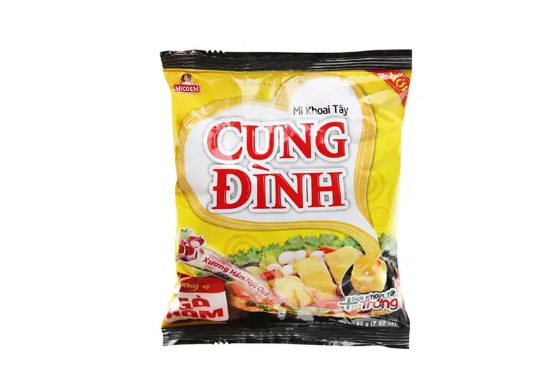 Mì Cung Đình Gà hầm (vàng) - thùng (30 gói * 80g)
