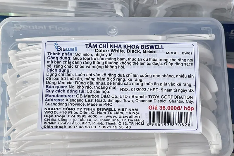 Tăm nha khoa Biswell - hộp 50 cái